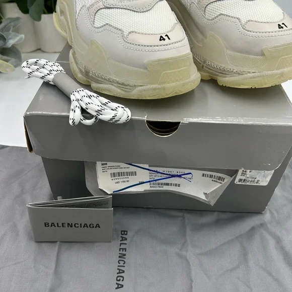 Women's Balenciaga triple S clear, sole sneakers size 41 NWT - Picture 4 of 9